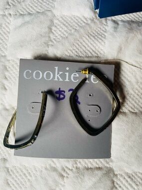 Cookie Lee Gold-Tone Geometric Hoop Earrings